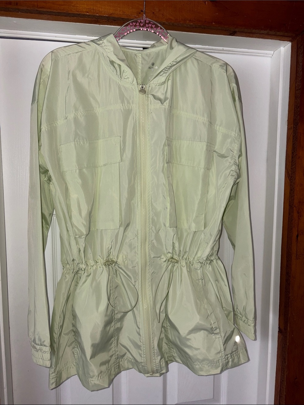 Green Apana Long Rain Coat